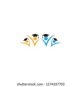 Education logo template vector icon design
