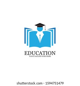 Education Logo Template vector icon illustration design