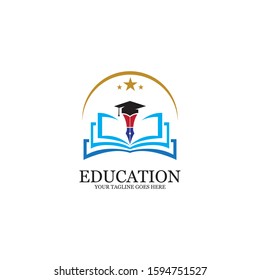 Education Logo Template vector icon illustration design