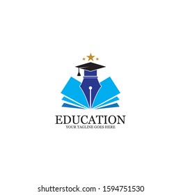 Education Logo Template vector icon illustration design