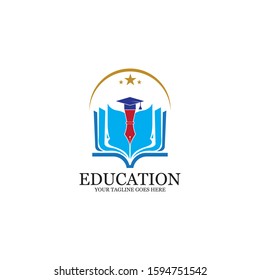 Education Logo Template vector icon illustration design