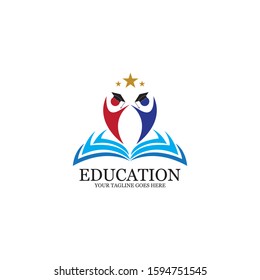 Education Logo Template vector icon illustration design