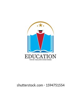 Education Logo Template vector icon illustration design