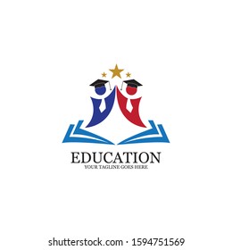 Education Logo Template vector icon illustration design