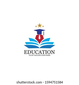 Education Logo Template vector icon illustration design