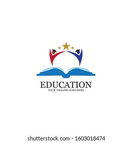Education Logo Template vector icon illustration design