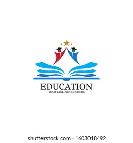 Education Logo Template vector icon illustration design