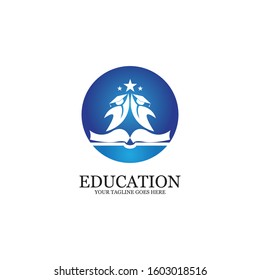 Education Logo Template vector icon illustration design