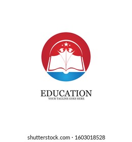 Education Logo Template vector icon illustration design