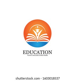 Education Logo Template vector icon illustration design