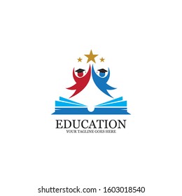 Education Logo Template vector icon illustration design