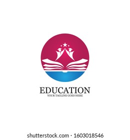 Education Logo Template vector icon illustration design