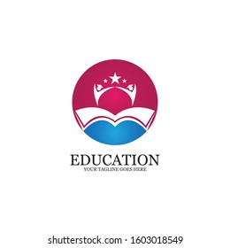 Education Logo Template vector icon illustration design