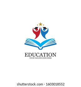 Education Logo Template vector icon illustration design