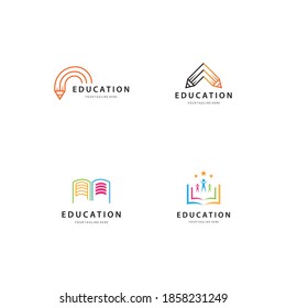Education logo template vector icon design