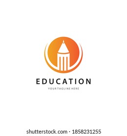 Education logo template vector icon design