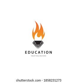 Education logo template vector icon design