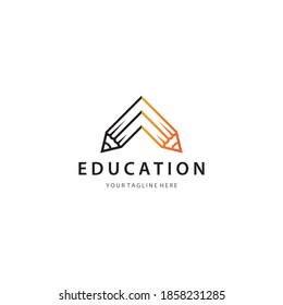 Diseño de icono vectorial de la plantilla del logotipo de educación