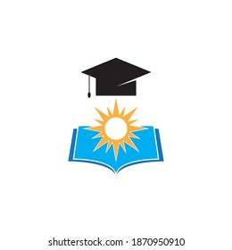 Diseño del icono de la plantilla de logotipo educativo