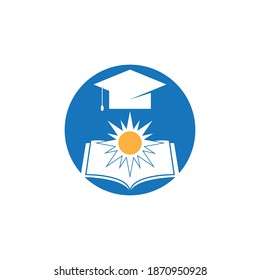 Diseño del icono de la plantilla de logotipo educativo