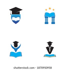 Education Logo Template vector icon illustration design