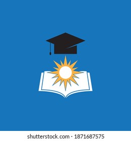 Diseño del icono de la plantilla de logotipo educativo