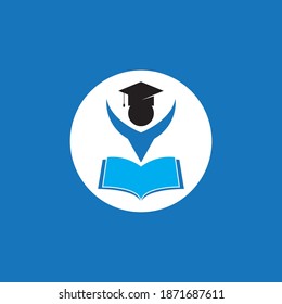 Diseño del icono de la plantilla de logotipo educativo