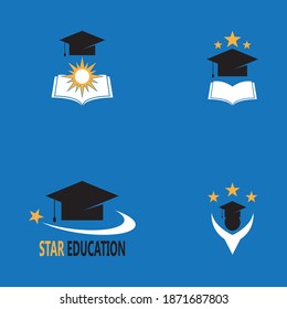 Education Logo Template vector icon illustration design