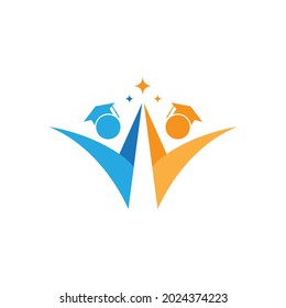 Education Logo Template vector icon illustration design