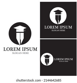 Education Logo Template vector icon illustration design