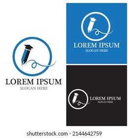 Education Logo Template vector icon illustration design
