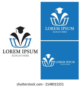 Education Logo Template vector icon illustration design