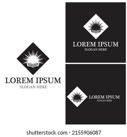 Diseño del icono de la plantilla de logotipo educativo