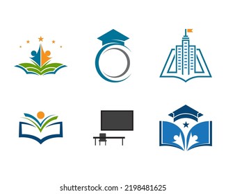 Education Logo Template vector icon illustration design