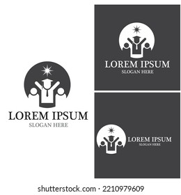 Diseño del icono de la plantilla de logotipo educativo