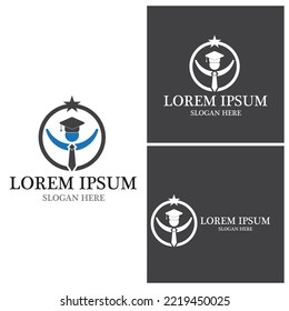 Education Logo Template vector icon illustration design