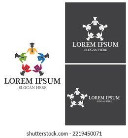 Education Logo Template vector icon illustration design