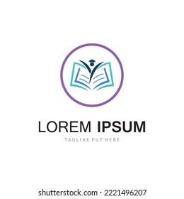 Education Logo Template vector icon illustration design