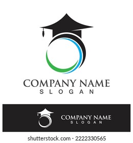 Education logo template vector icon illustration design
