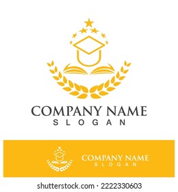 Education logo template vector icon illustration design