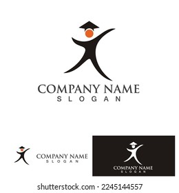 Education Logo Template vector icon illustration design