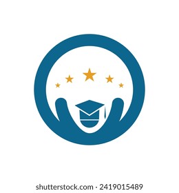 Diseño del icono de la plantilla de logotipo educativo