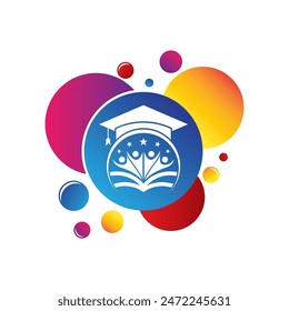 Education logo template vector icon design