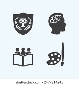 Education Logo Template vector icon illustration design