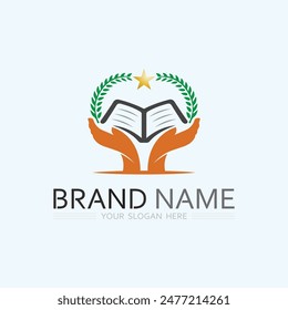 Education Logo Template vector icon illustration design