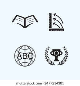 Bildung Logo Vorlage Vektorgrafik Icon Illustration Design