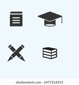 Education Logo Template vector icon illustration design