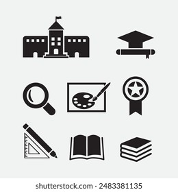Diseño de ilustración de Vector de Plantilla de logotipo de Educación