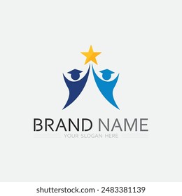 Education Logo Template vector icon illustration design