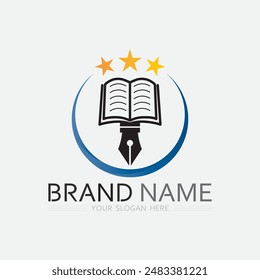Diseño de ilustración de Vector de Plantilla de logotipo de Educación